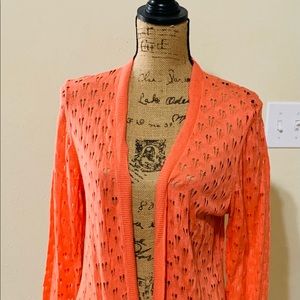 Tangerine lightweight cardigan